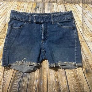 Banana Republic Blue Denim Jean Cuffed Shorts